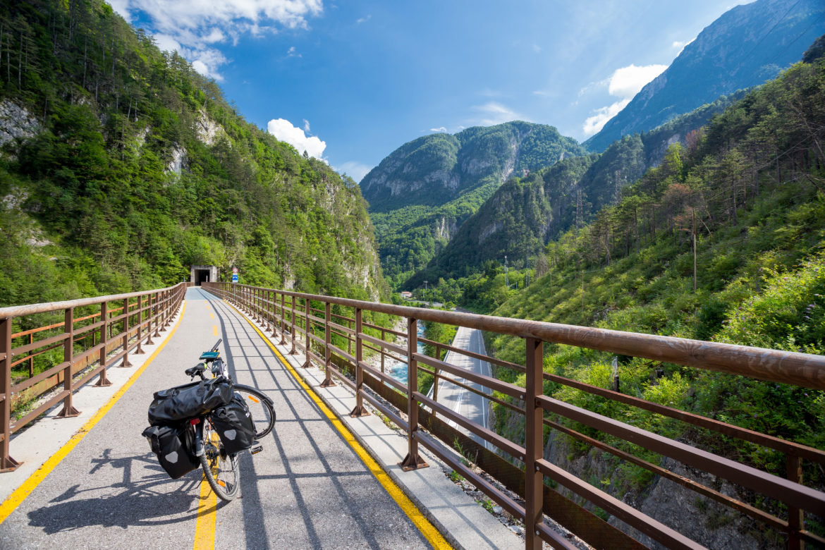 Alpe,Adria,Cycle,Path,,Italy.
